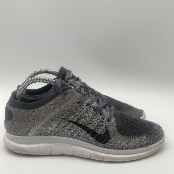 Women Size 8.5 Nike Free Running Shoes Gray Ombre Fabric Lace Sneaker 631050-002 - Picture 1 of 9